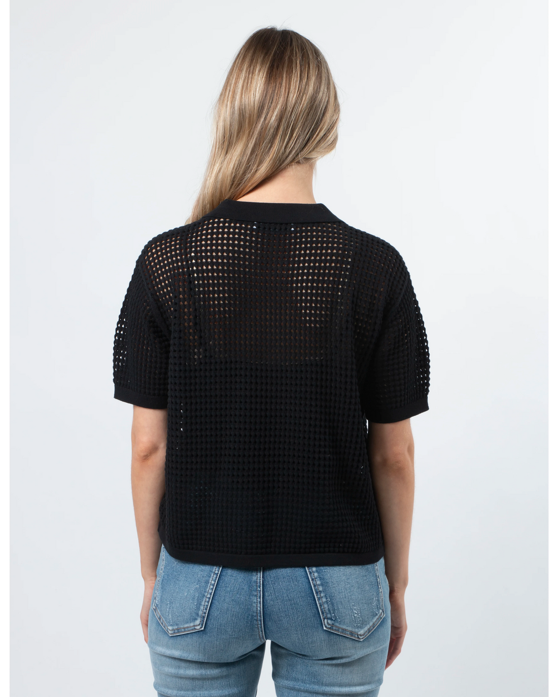 Stella + Gemma Jonah knit top black