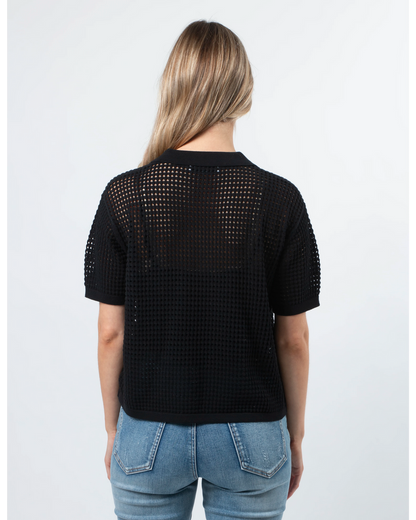 Stella + Gemma Jonah knit top black