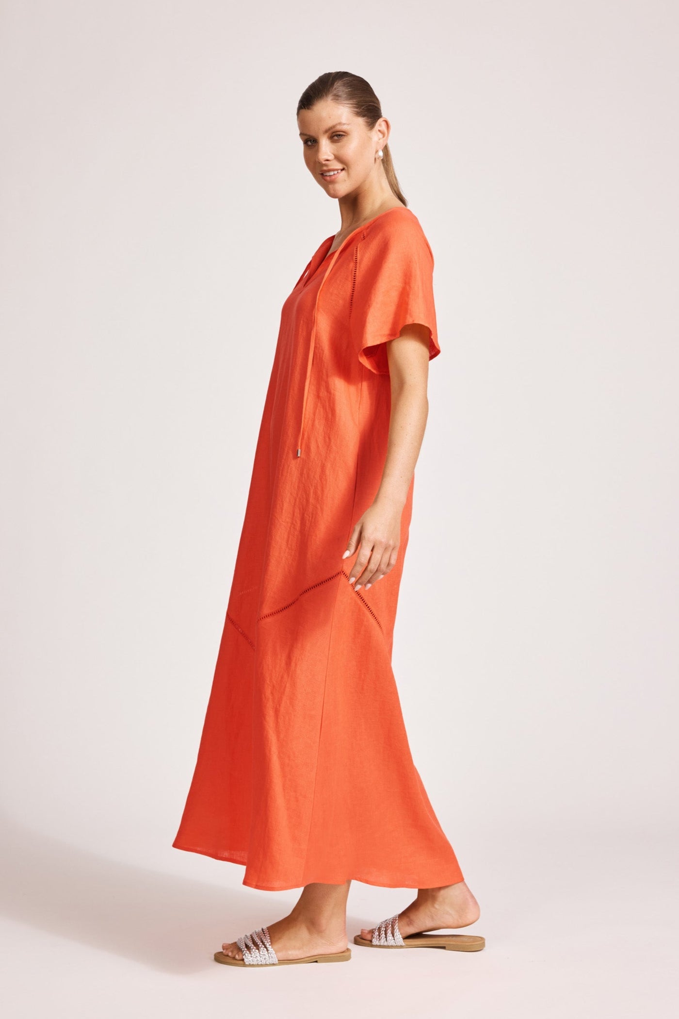 Eb &Ive Miramar Maxi Dress Coral