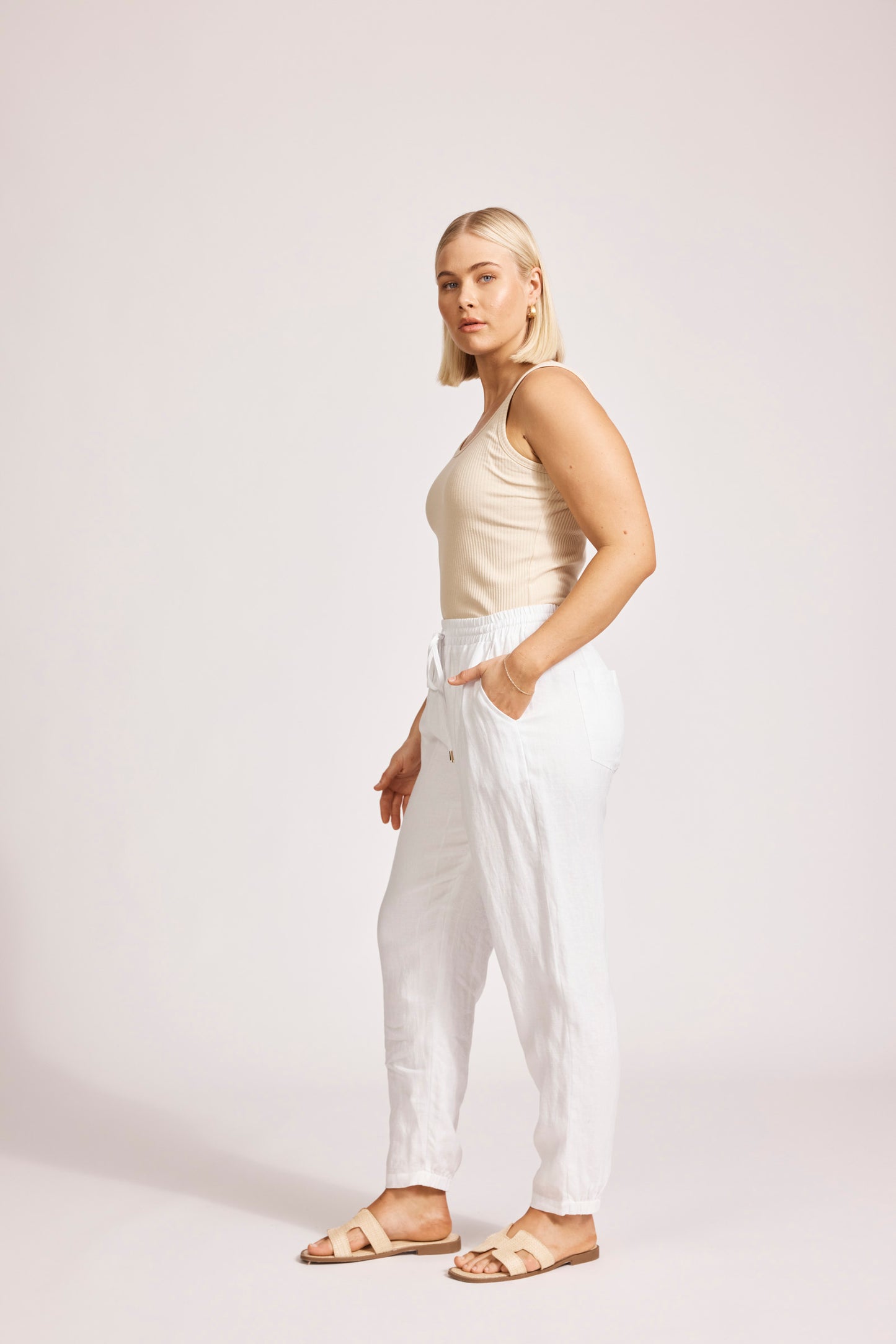 Eb & Ive Miramar Pant White