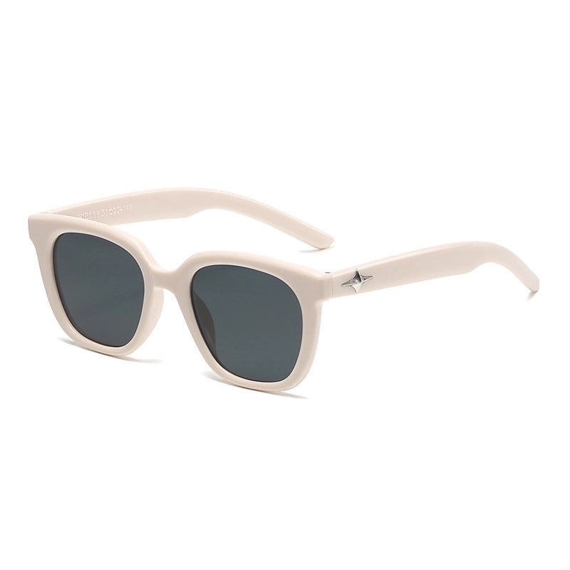 Flying Saucers  Simple Style transparent grey Women's Sunglasses