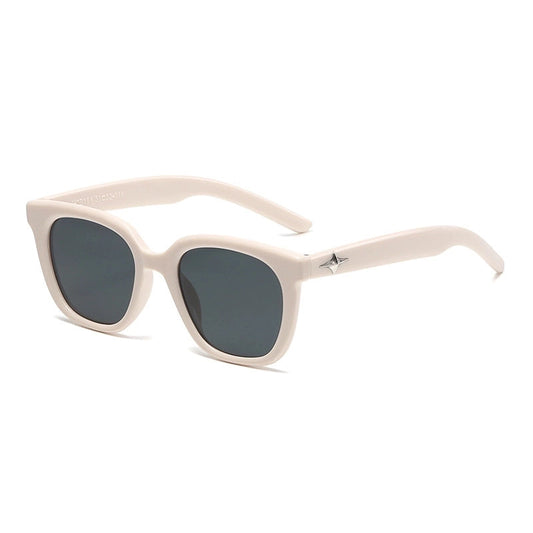 Flying Saucers  Simple Style transparent grey Women's Sunglasses