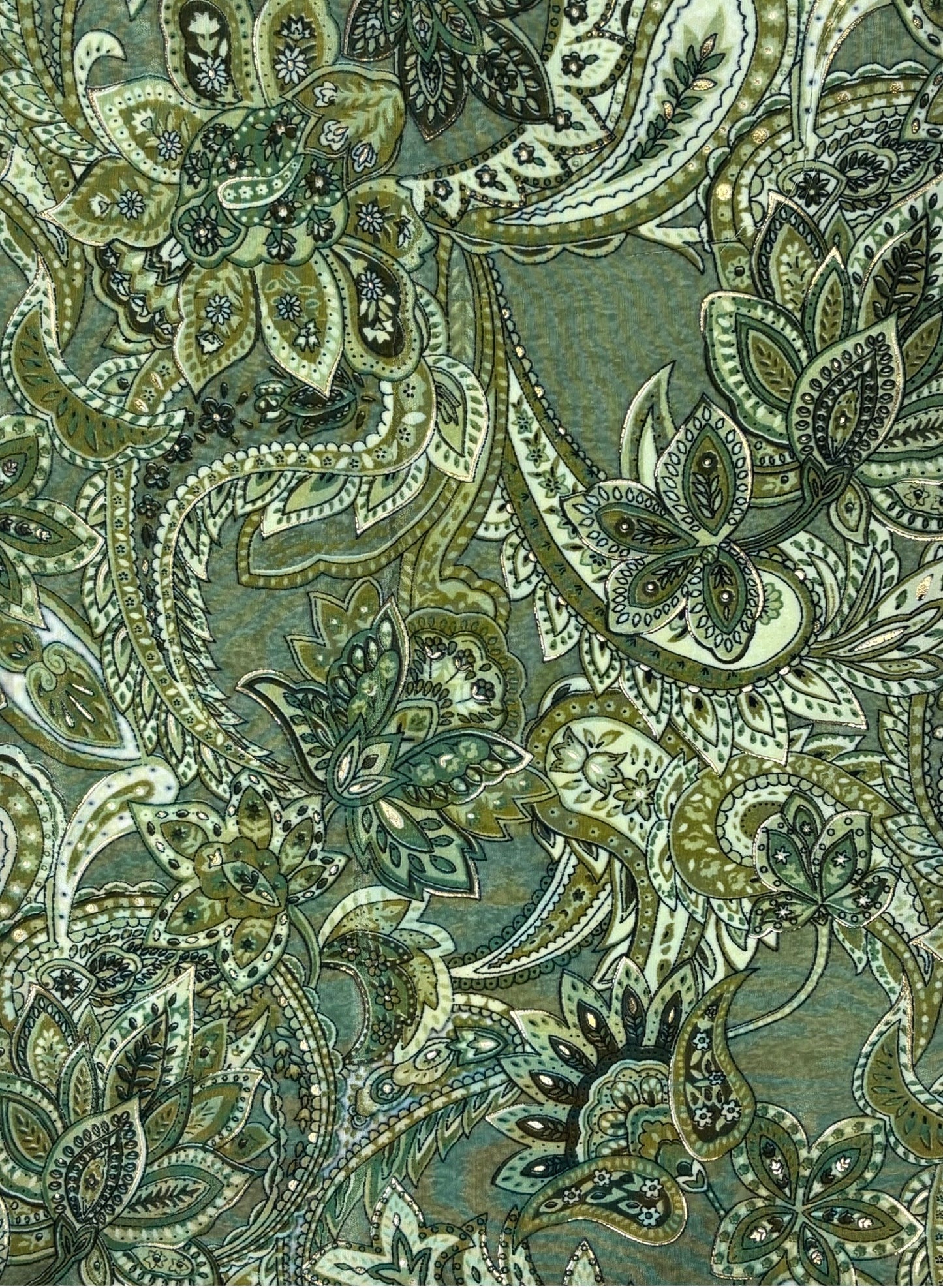 Olive Paisley wrap dress