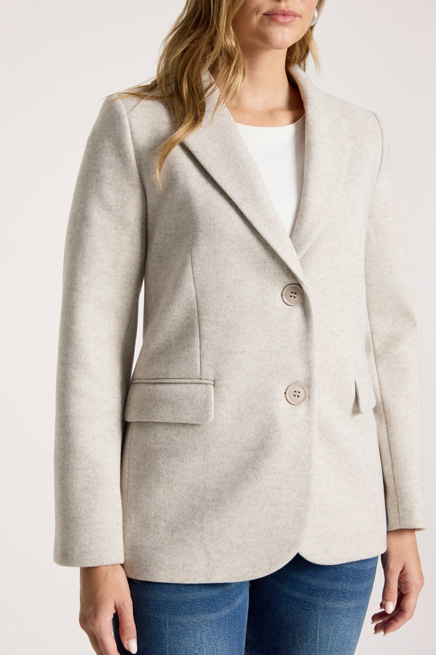 Eb + Ive Sable Blazer Bisque