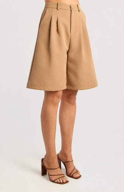 Bermuda long line shorts Biscuit