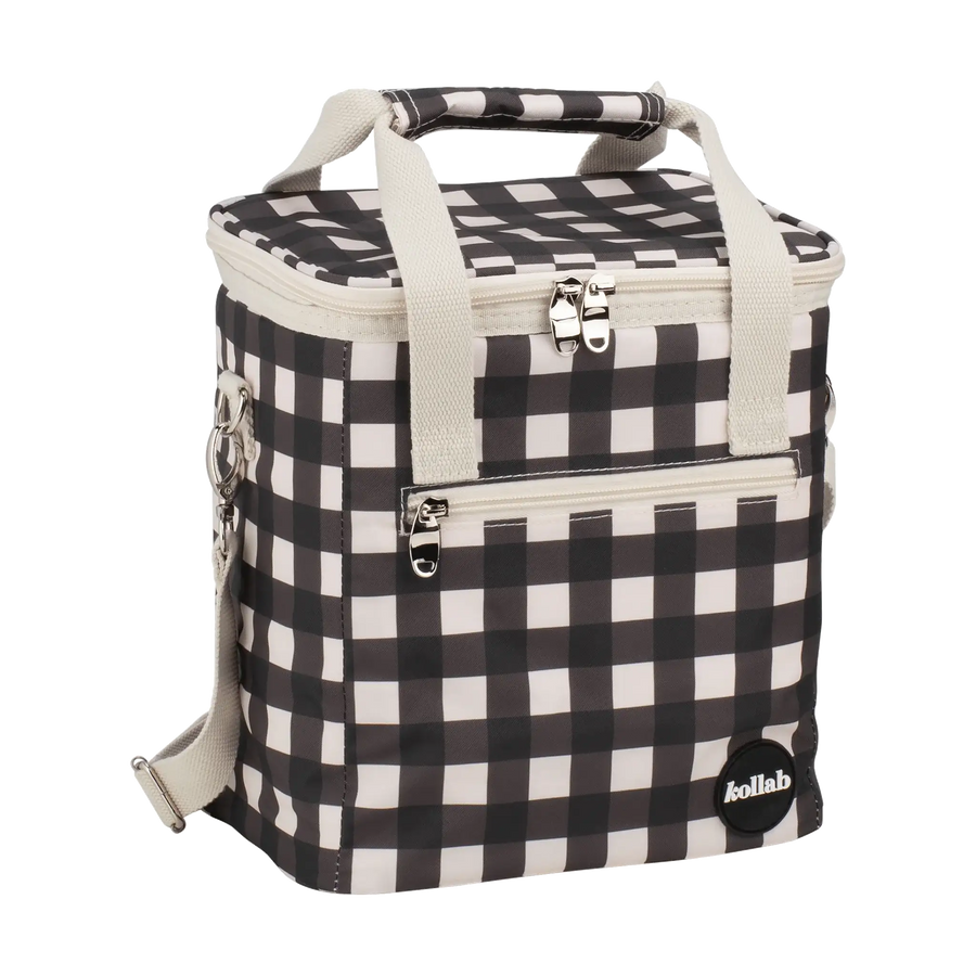 Kolkab  mini  cooler Black check