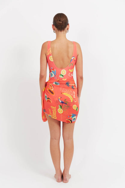 Haven cabana sarong coral