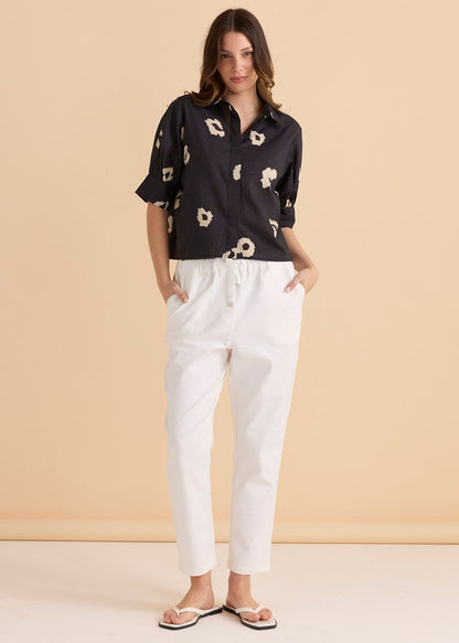 Betty BasicsReagan Poplin Shirt Leo