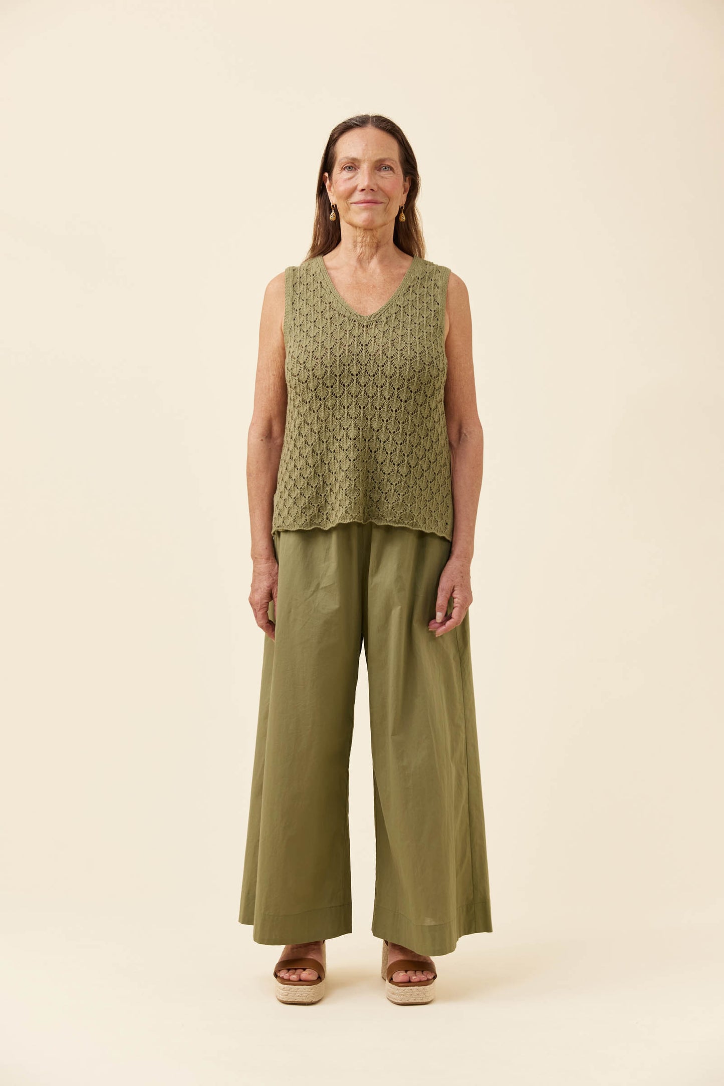 Isle of mine Mia knit top Sage