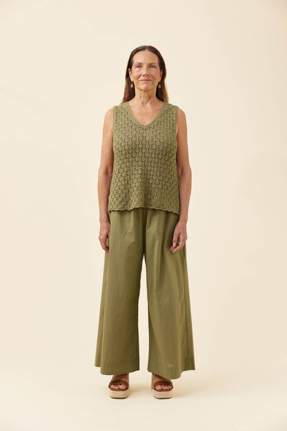 Isle of mine Mia knit top Sage