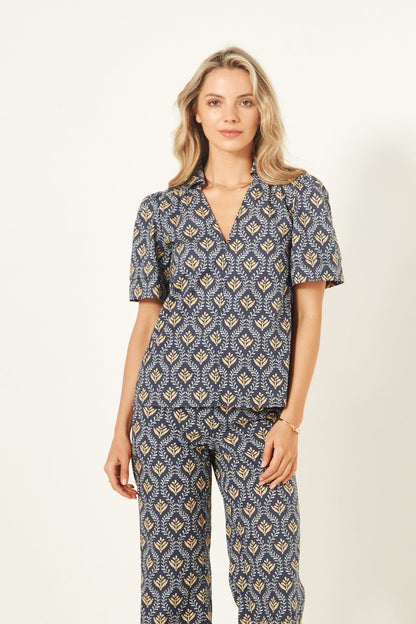 Lemon Tree Elena Top Blue Mofit