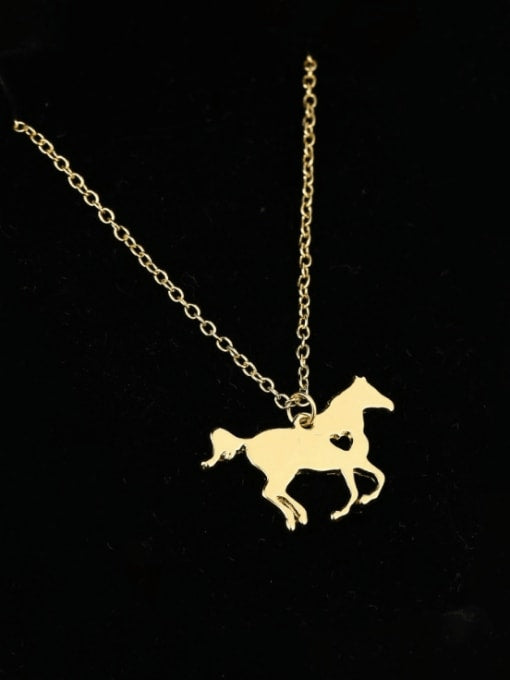 Flying Saucers Steel horse 18k gold plated