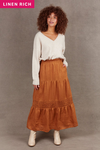 Eb & Ive Nama Skirt Ochre