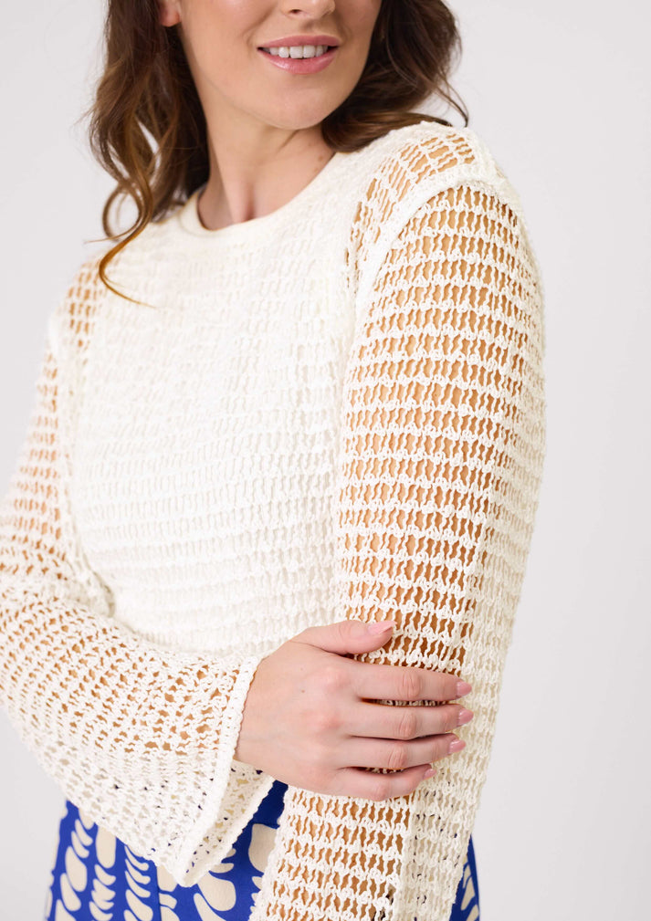 Lemon tree Paolina knit top white