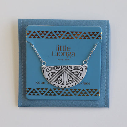 Little Taonga Mauna -nui Breastplate Necklace Silver