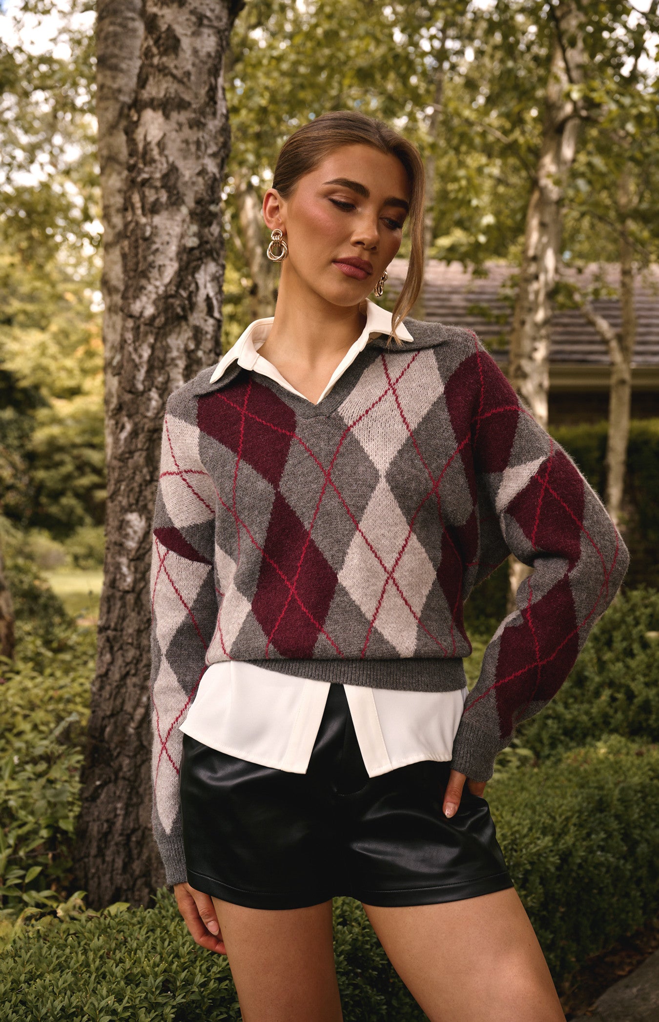 Argyle knitwear