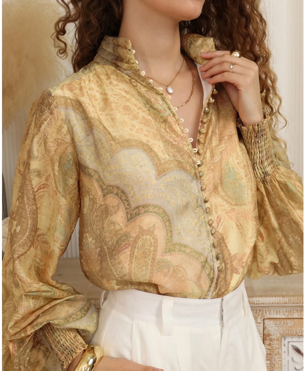 Paisley  luxe blouse