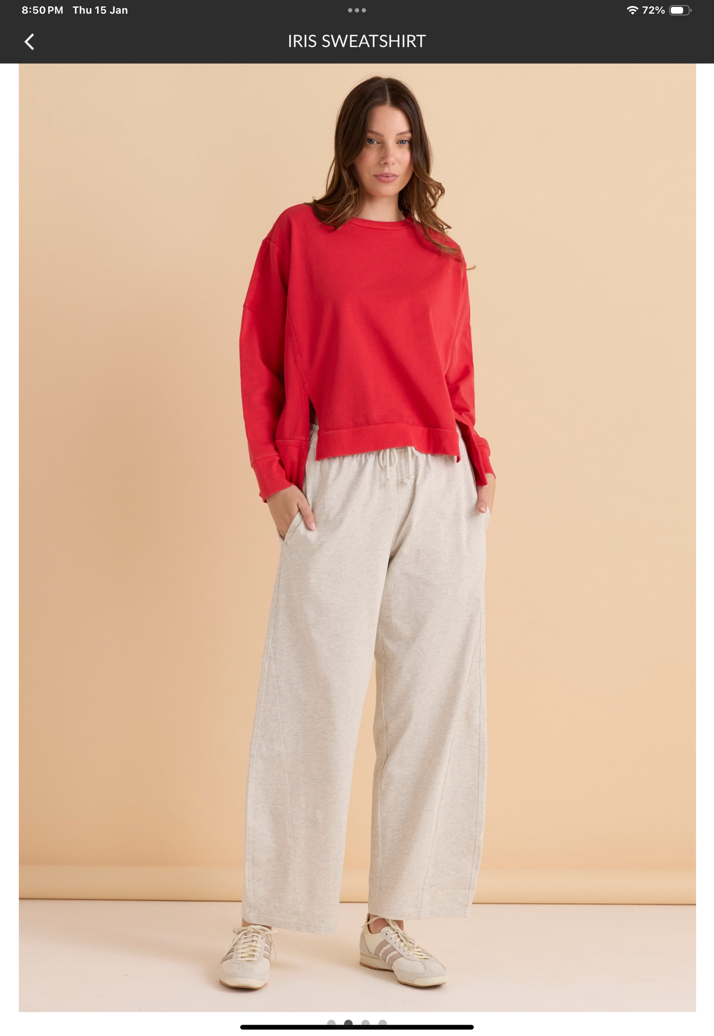 Betty Basics Iris Sweatshirt red