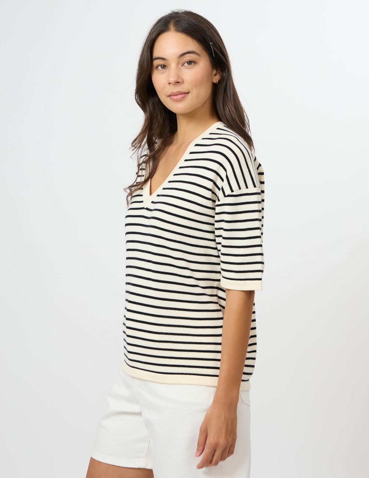 Stella +Gemma celinie knit ivory and black