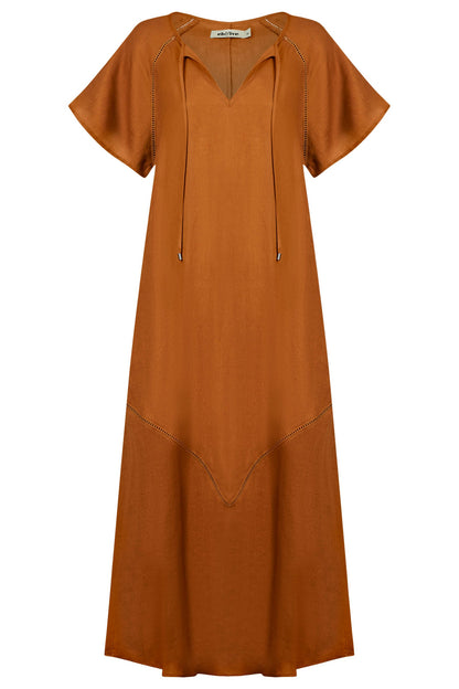 Eb &Ive Miramar Maxi Dress Caramel