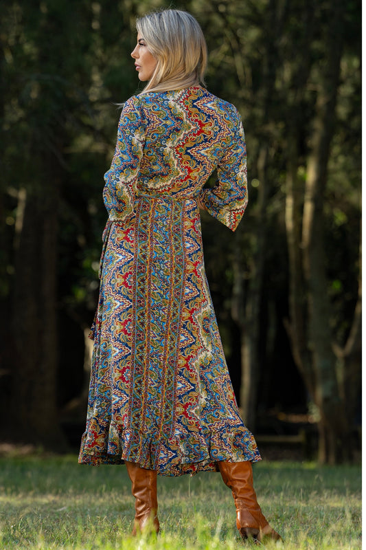 Boho Aurora wrap dress