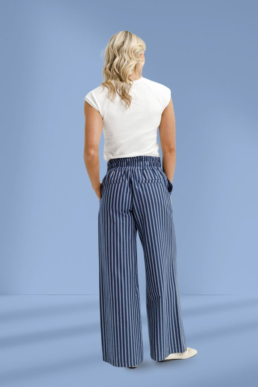 Homelee Sawyer pants Navy stripe
