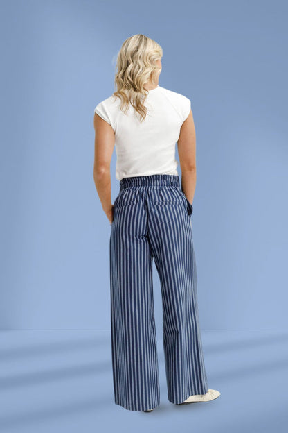 Homelee Sawyer pants Navy stripe