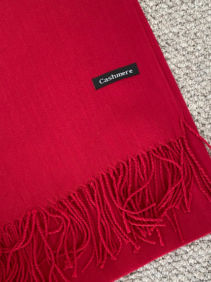 Cashmere  scarves cerise