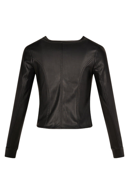 Lemon tree Mika Faux Leather Jacket Black