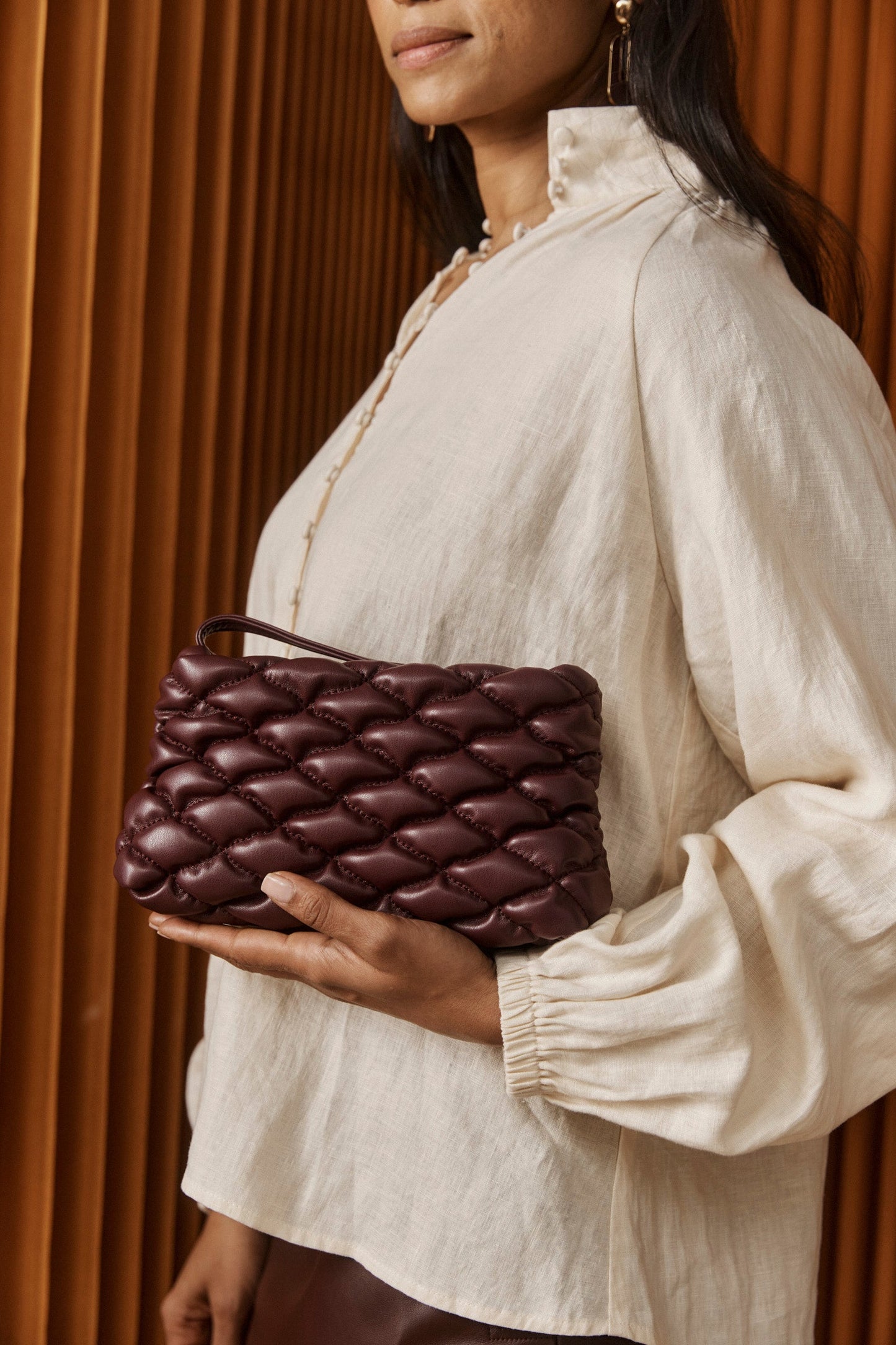 Eb + Ive Zala pouch mahogany
