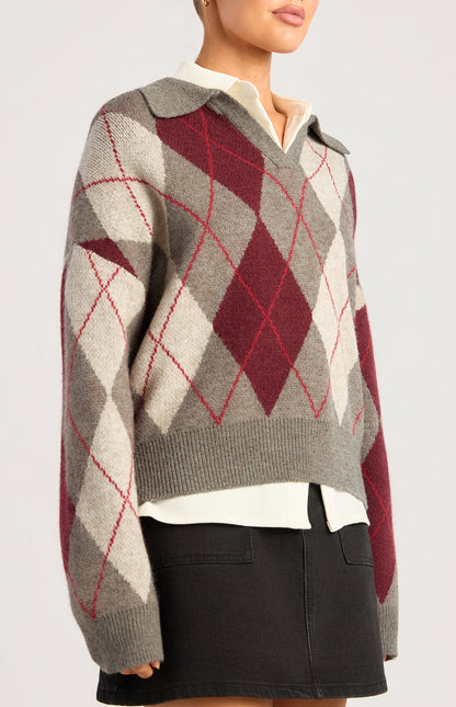 Argyle knitwear