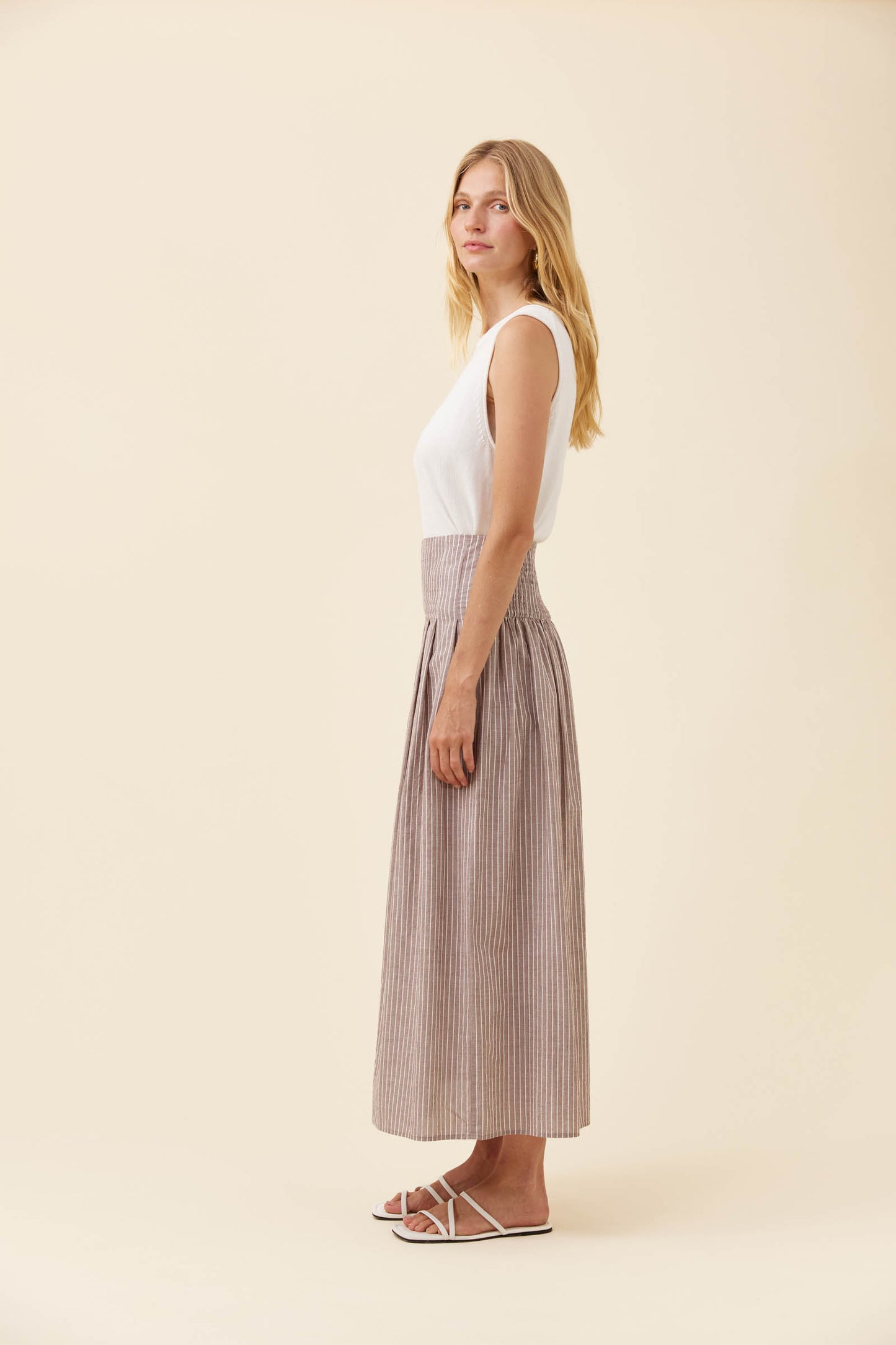 Isle of mine Lyndell maxi skirt Taupe