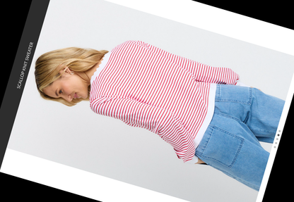 BettyBasics Scallopknit sweater
