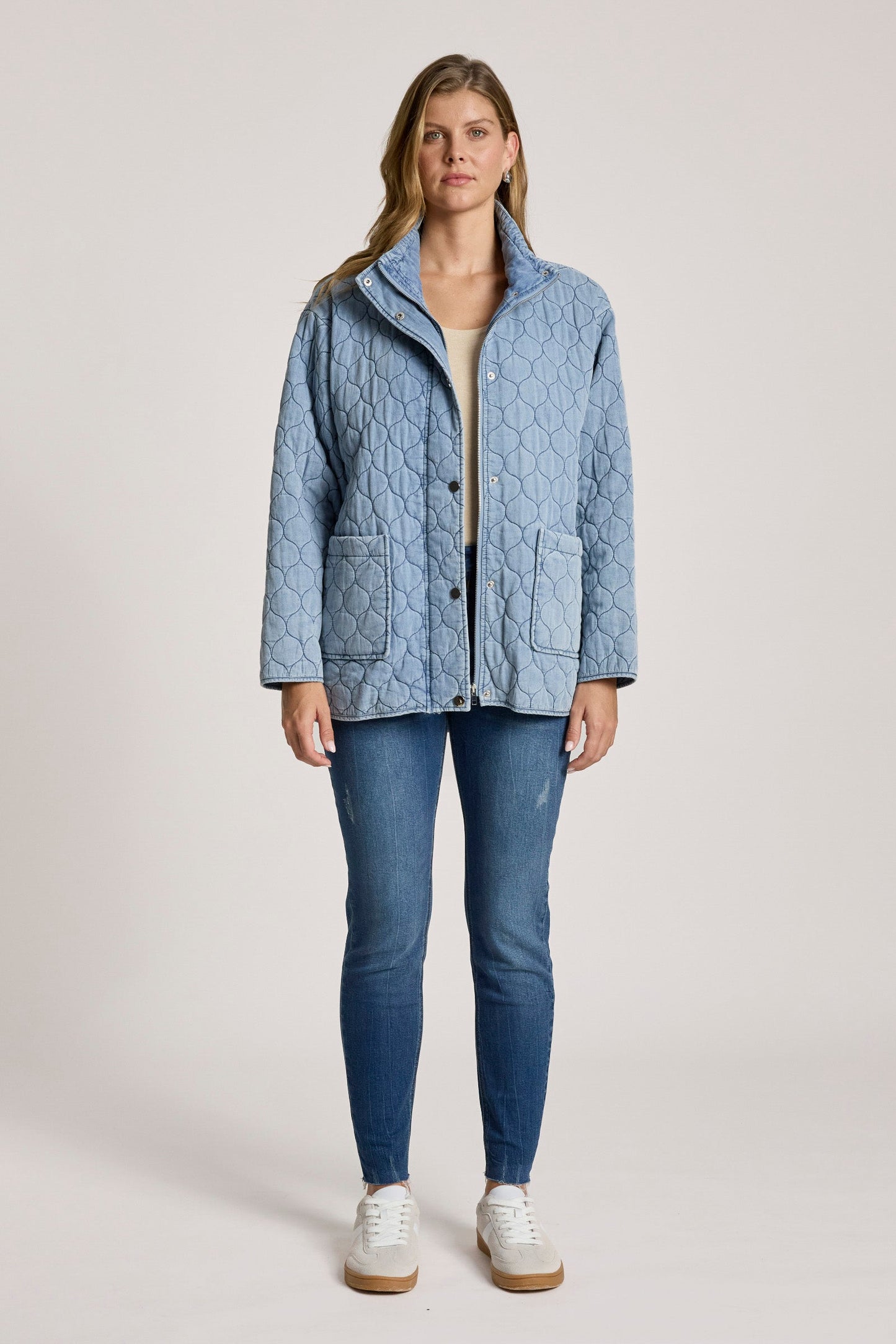 Eb +Ive Sandi Quilted Jacket Denim