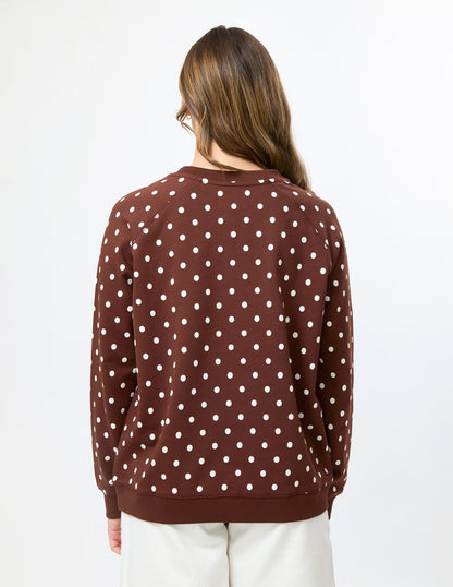Stella +Gemma classic spot sweatshirt brown