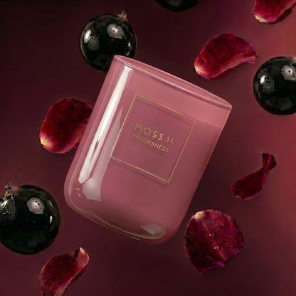 Moss street candle 300 g black currant & Rose