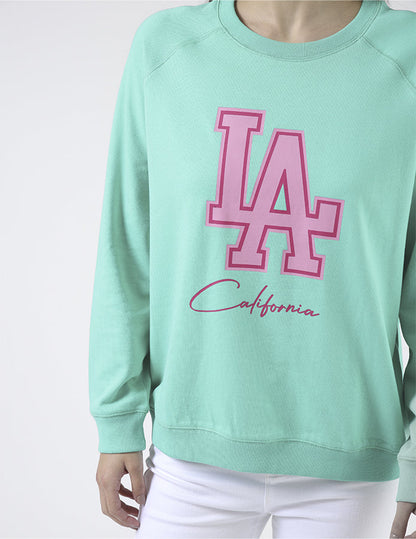 Stella+ Gemma CLASSIC SWEATER - MINT GREEN LA CALIFORNIA