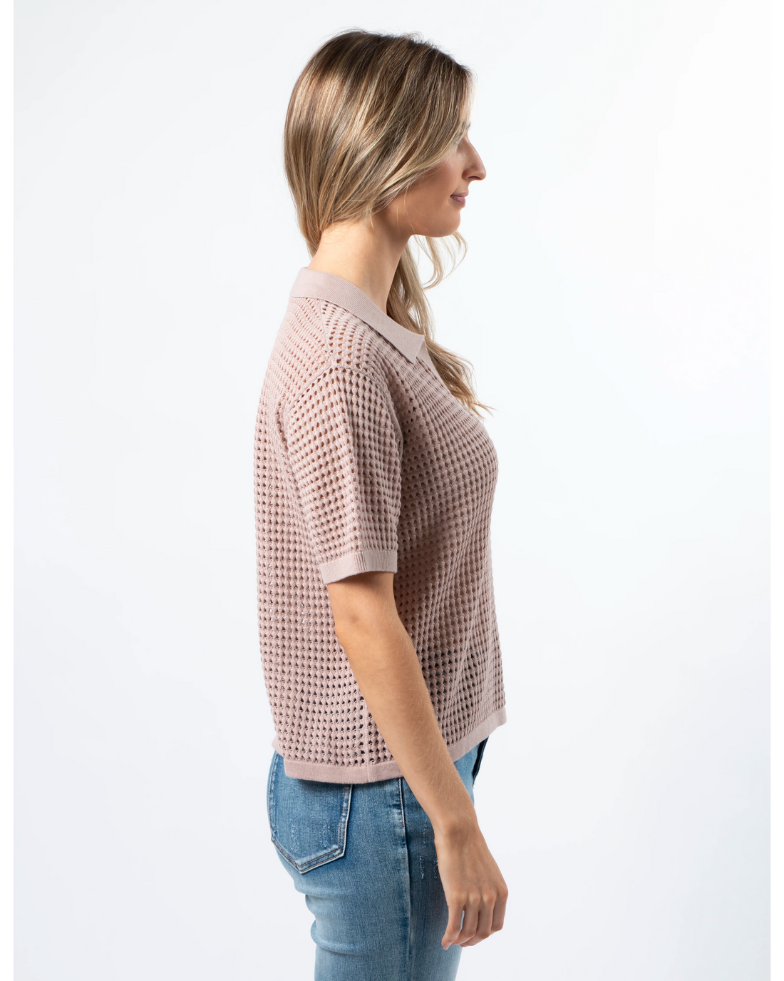 Stella + Gemma Jonah knit top blush