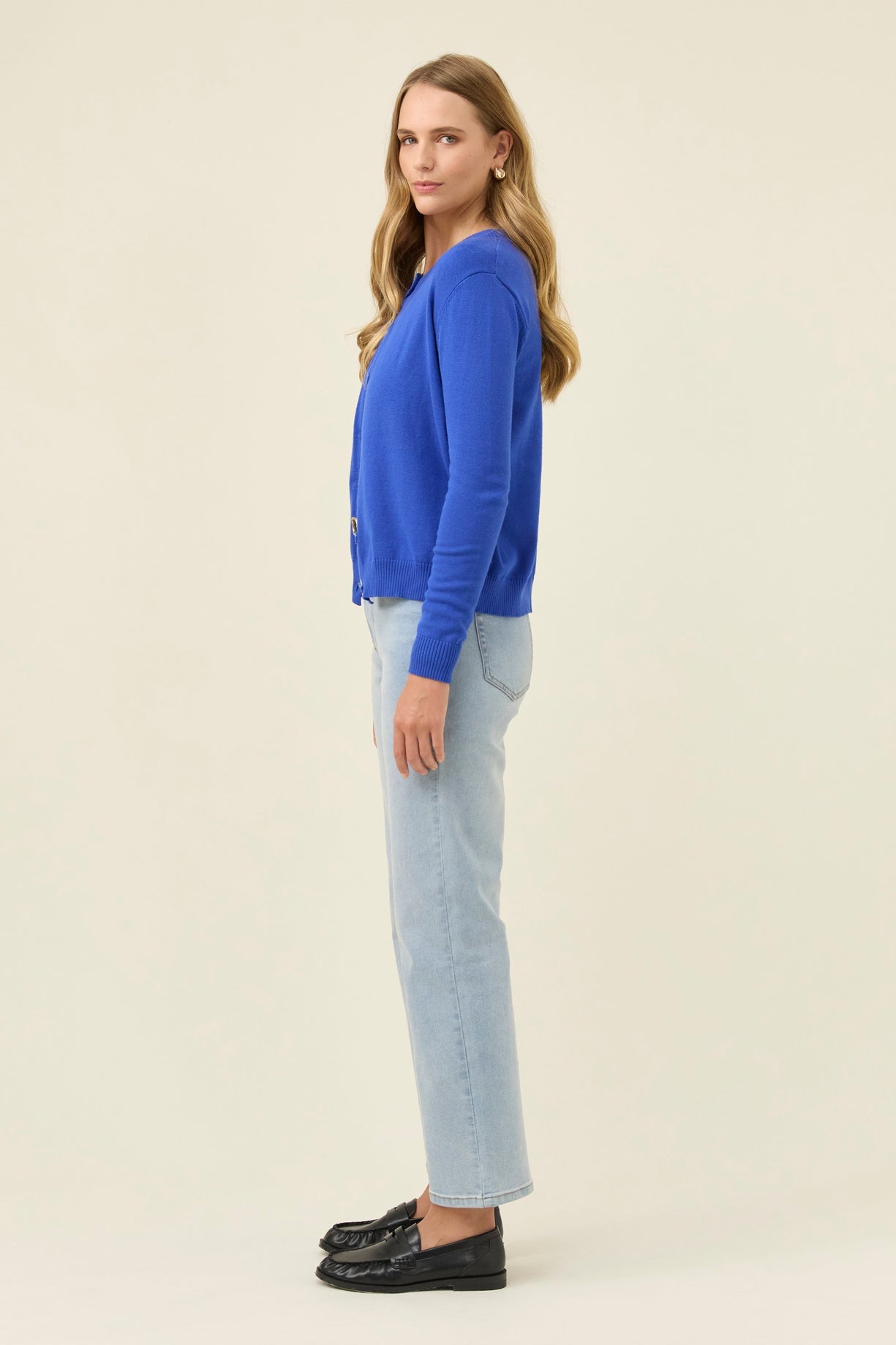 Isle of mine Darby cardigan Colbolt blue