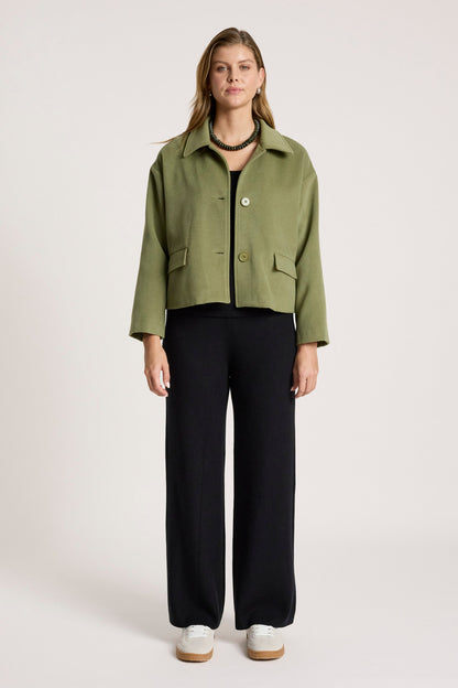 Eb +Ive Wanderer crop jacket pampas
