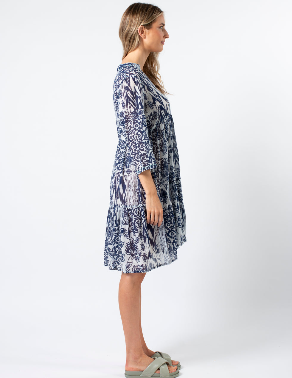 (CStella +Gemma ARUBA DRESS - medina blue  $119.99 NZD