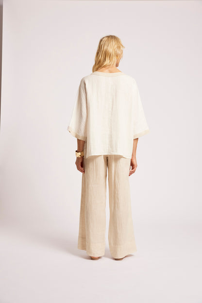 Eb +Ive Maris relaxed top one size white/tusk