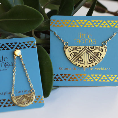 Little Taonga Mauna -nui Breastplate Necklace Gold
