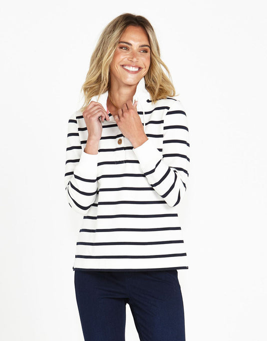 Betty Basics Santa Monica Jumper Dark blue stripe