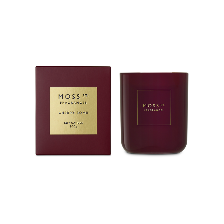 Moss street candle 300 g Cherry  bomb