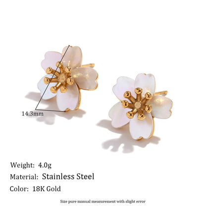 Flower mother of pearl Earrings