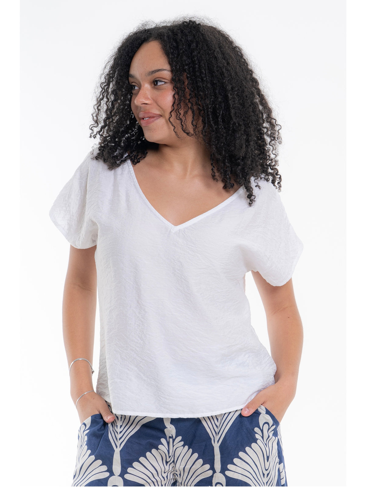 Hampton top white