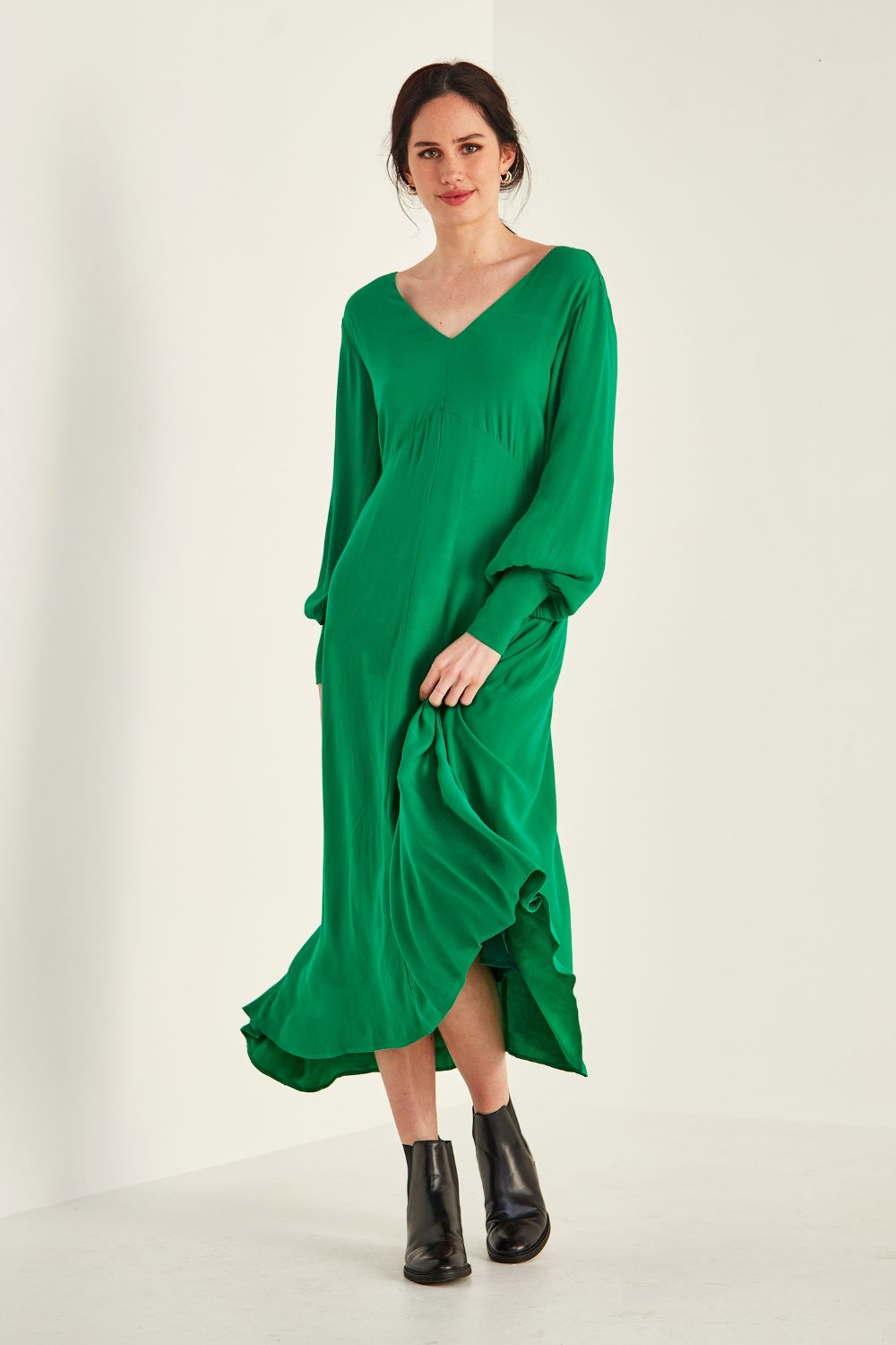 Lemon tree Lucia Lined Dress Green