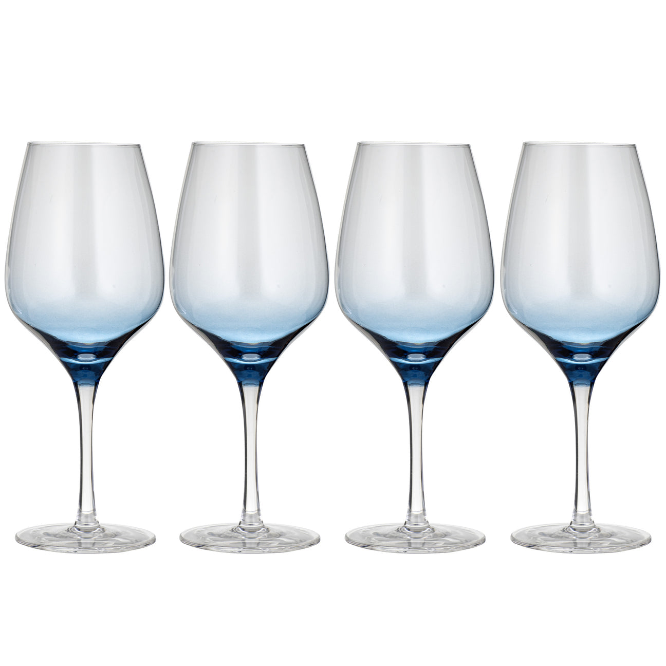 Ladelle Prism Blue 4pk Wine Glass