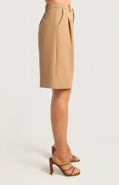 Bermuda long line shorts Biscuit
